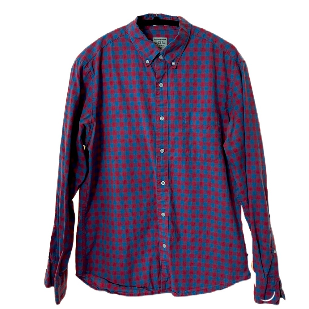 J. Crew Long Sleeved Plaid Button Down Size Medium